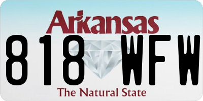 AR license plate 818WFW