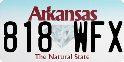 AR license plate 818WFX