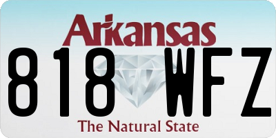AR license plate 818WFZ