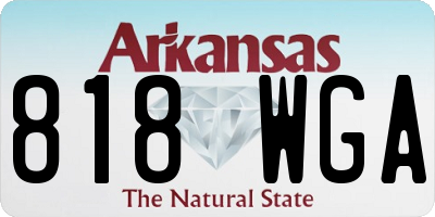 AR license plate 818WGA