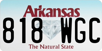 AR license plate 818WGC