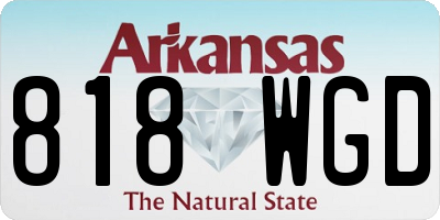 AR license plate 818WGD
