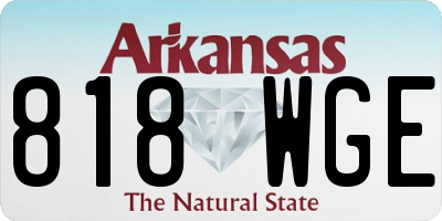 AR license plate 818WGE
