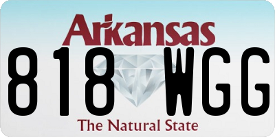 AR license plate 818WGG