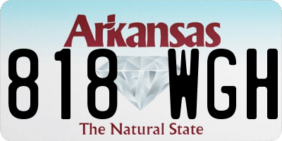 AR license plate 818WGH
