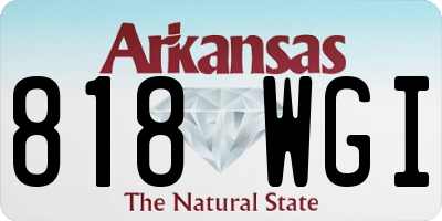 AR license plate 818WGI