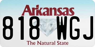 AR license plate 818WGJ