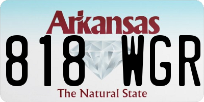 AR license plate 818WGR
