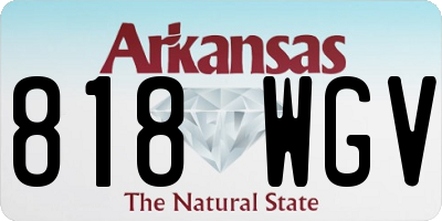 AR license plate 818WGV