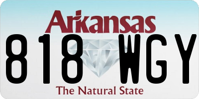 AR license plate 818WGY