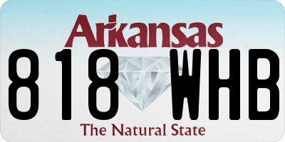 AR license plate 818WHB