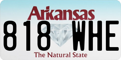 AR license plate 818WHE