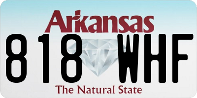 AR license plate 818WHF