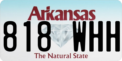 AR license plate 818WHH