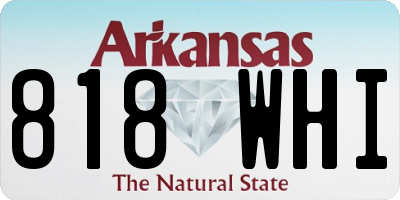 AR license plate 818WHI