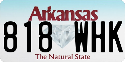 AR license plate 818WHK