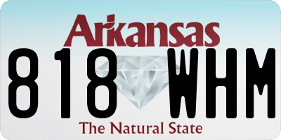 AR license plate 818WHM
