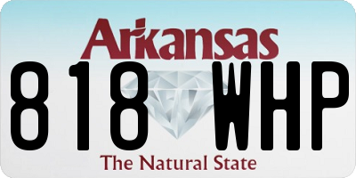 AR license plate 818WHP