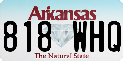 AR license plate 818WHQ