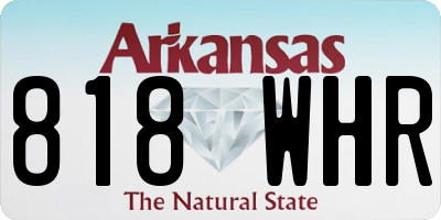 AR license plate 818WHR