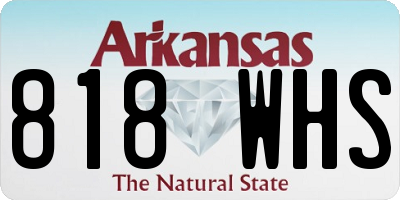 AR license plate 818WHS