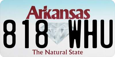 AR license plate 818WHU
