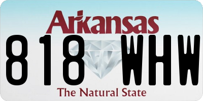 AR license plate 818WHW
