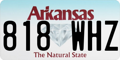 AR license plate 818WHZ