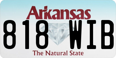 AR license plate 818WIB