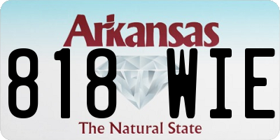 AR license plate 818WIE