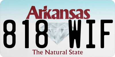 AR license plate 818WIF