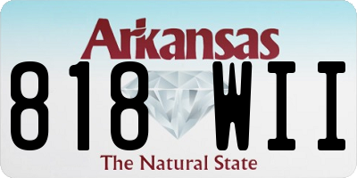 AR license plate 818WII