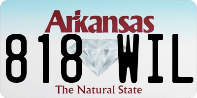 AR license plate 818WIL