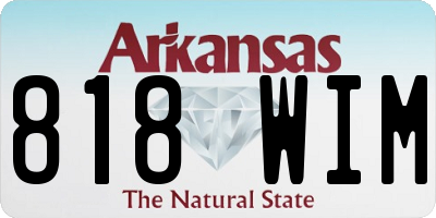 AR license plate 818WIM