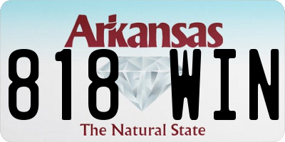 AR license plate 818WIN