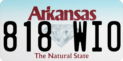 AR license plate 818WIO