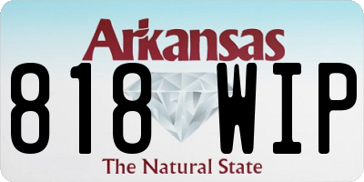 AR license plate 818WIP