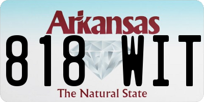 AR license plate 818WIT