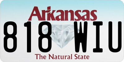 AR license plate 818WIU