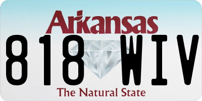 AR license plate 818WIV