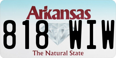 AR license plate 818WIW
