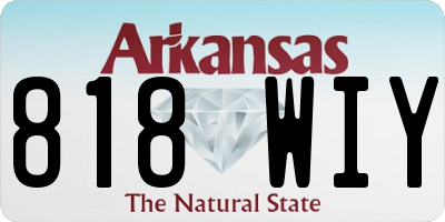 AR license plate 818WIY