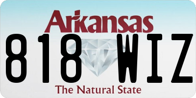 AR license plate 818WIZ