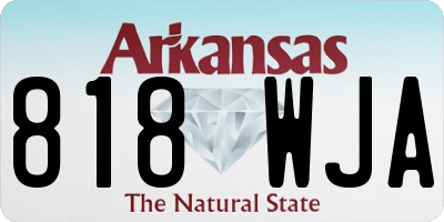AR license plate 818WJA