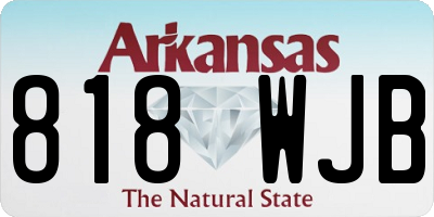 AR license plate 818WJB