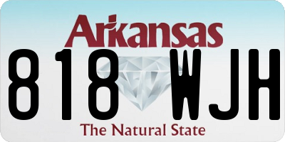 AR license plate 818WJH