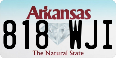 AR license plate 818WJI