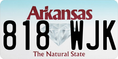 AR license plate 818WJK