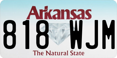 AR license plate 818WJM