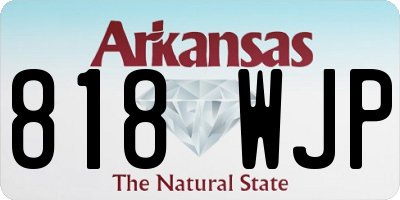 AR license plate 818WJP